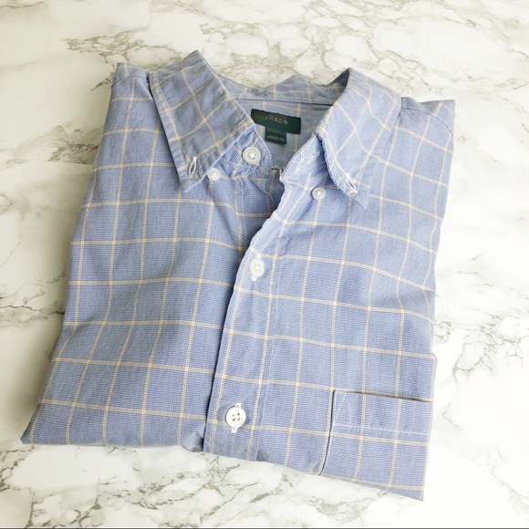 SOLD 💜 j. crew // windowpane plaid men’s shirt - Picture 5 of 5